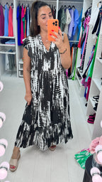 Twinkle Abstract Smock Maxi Dress