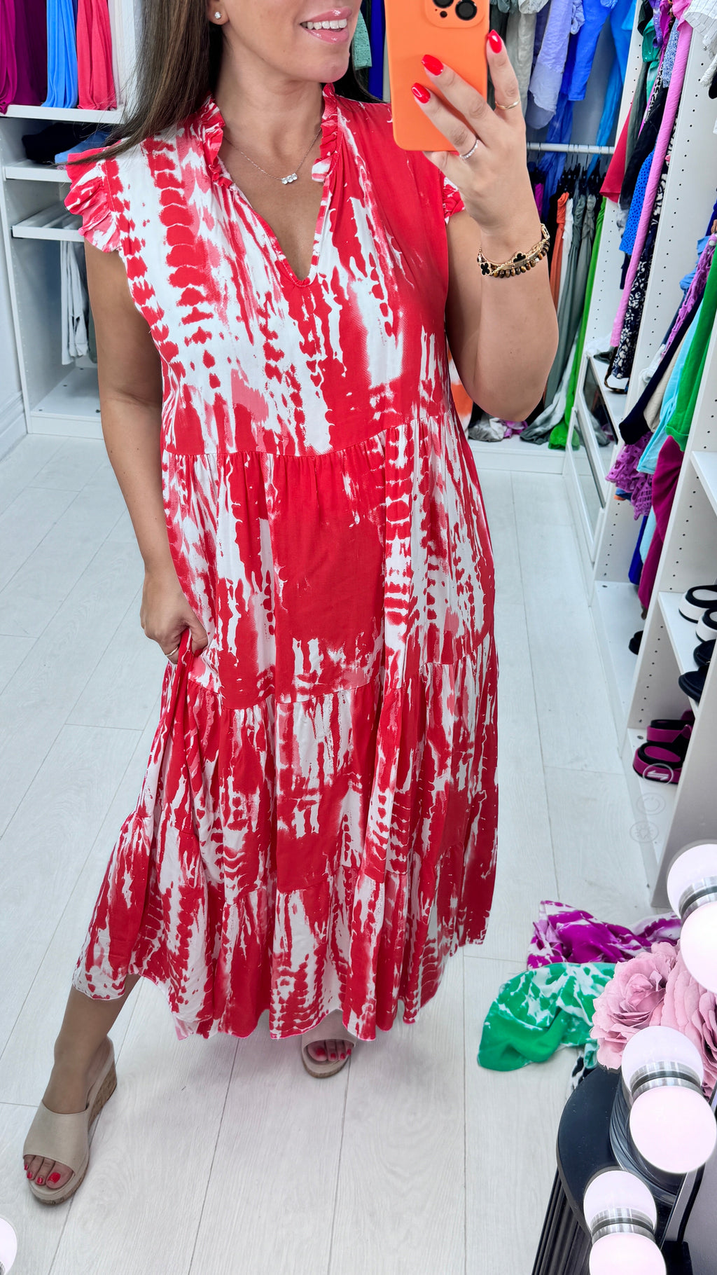 Twinkle Abstract Smock Maxi Dress