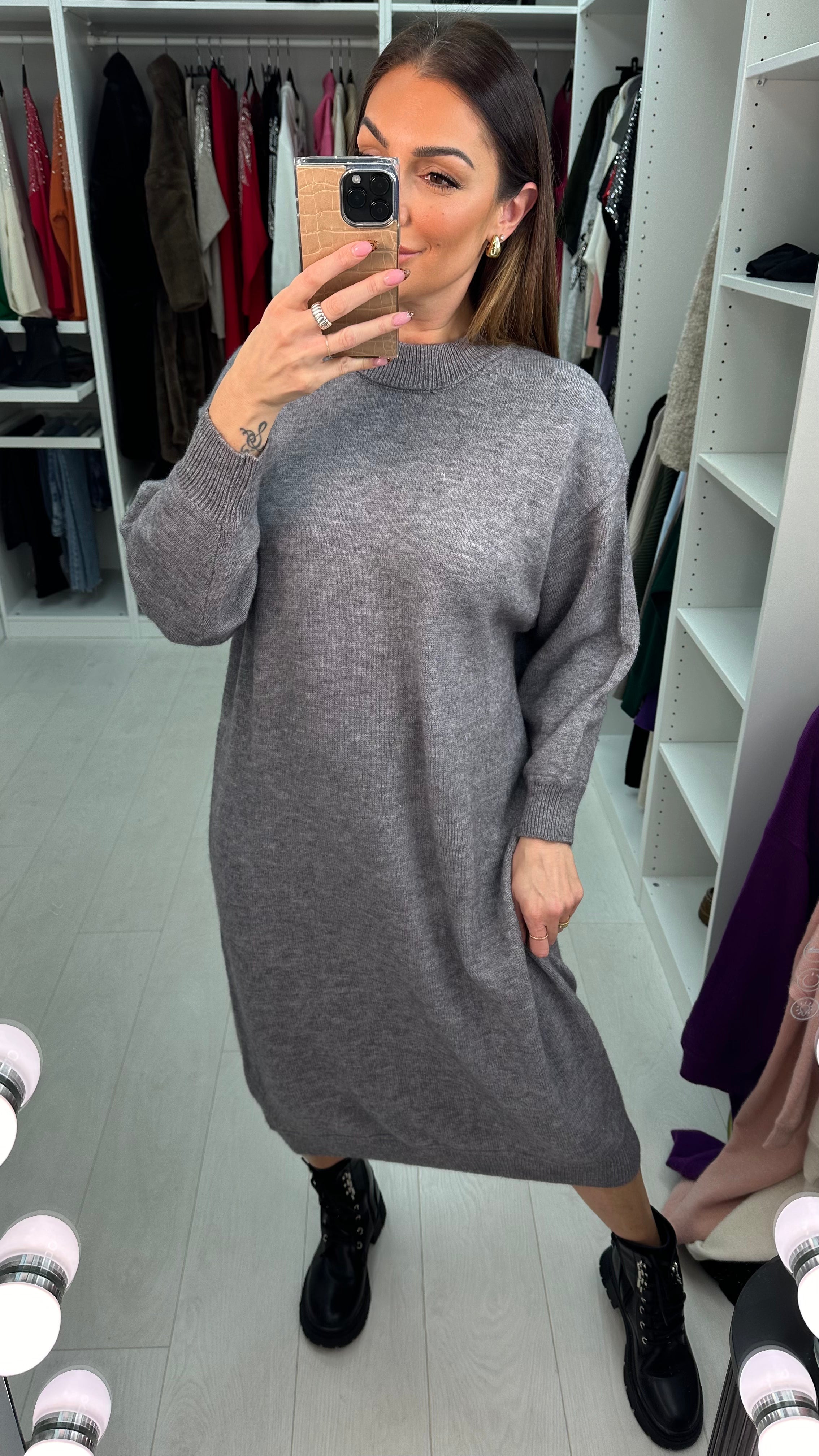 Giovanna Knitted Midi Jumper Dress
