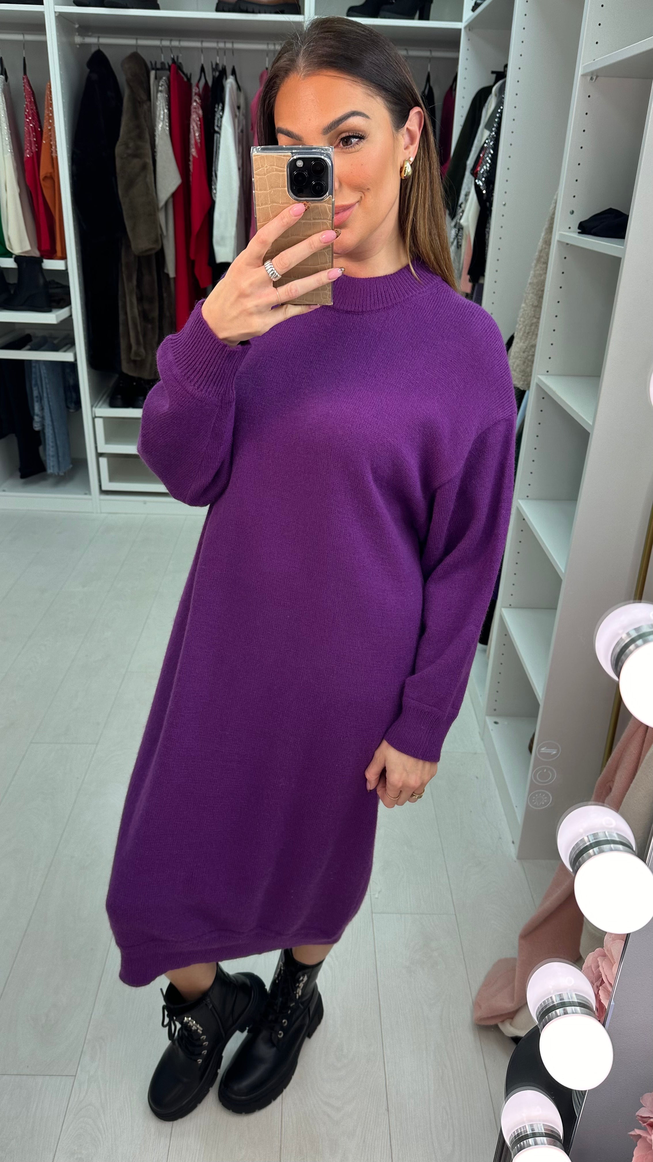 Giovanna Knitted Midi Jumper Dress