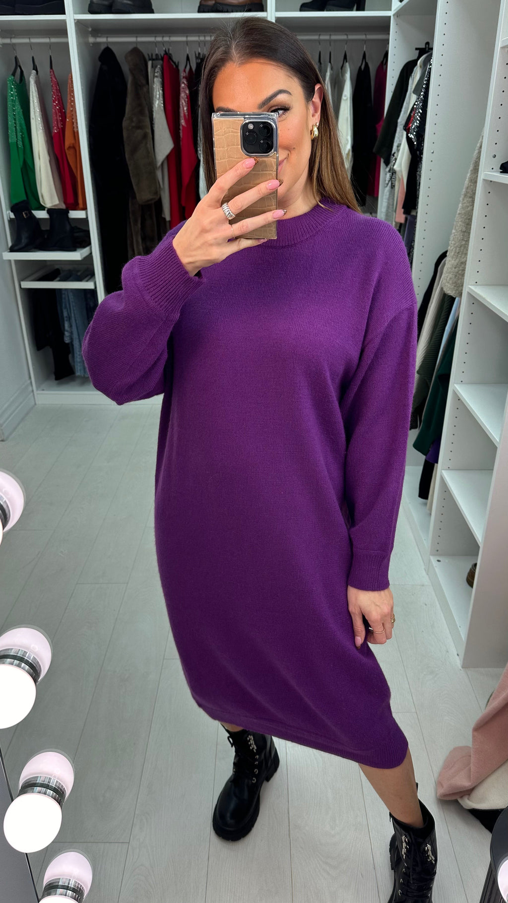Giovanna Knitted Midi Jumper Dress