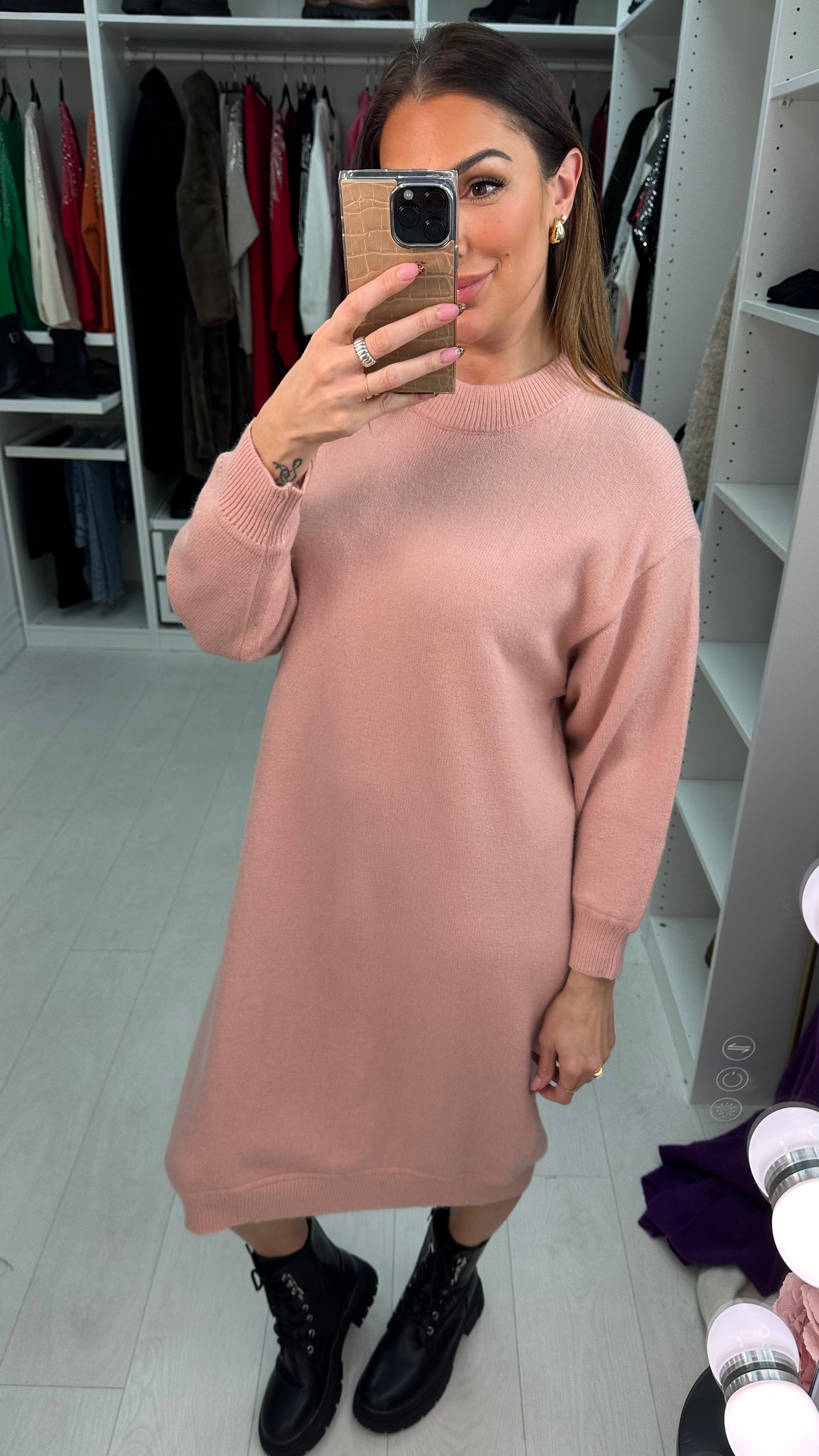 Giovanna Knitted Midi Jumper Dress