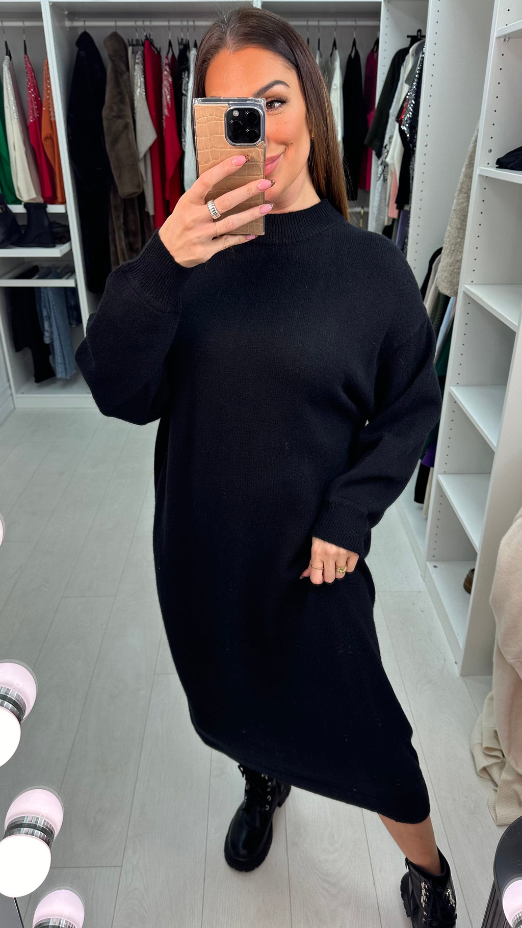 Giovanna Knitted Midi Jumper Dress