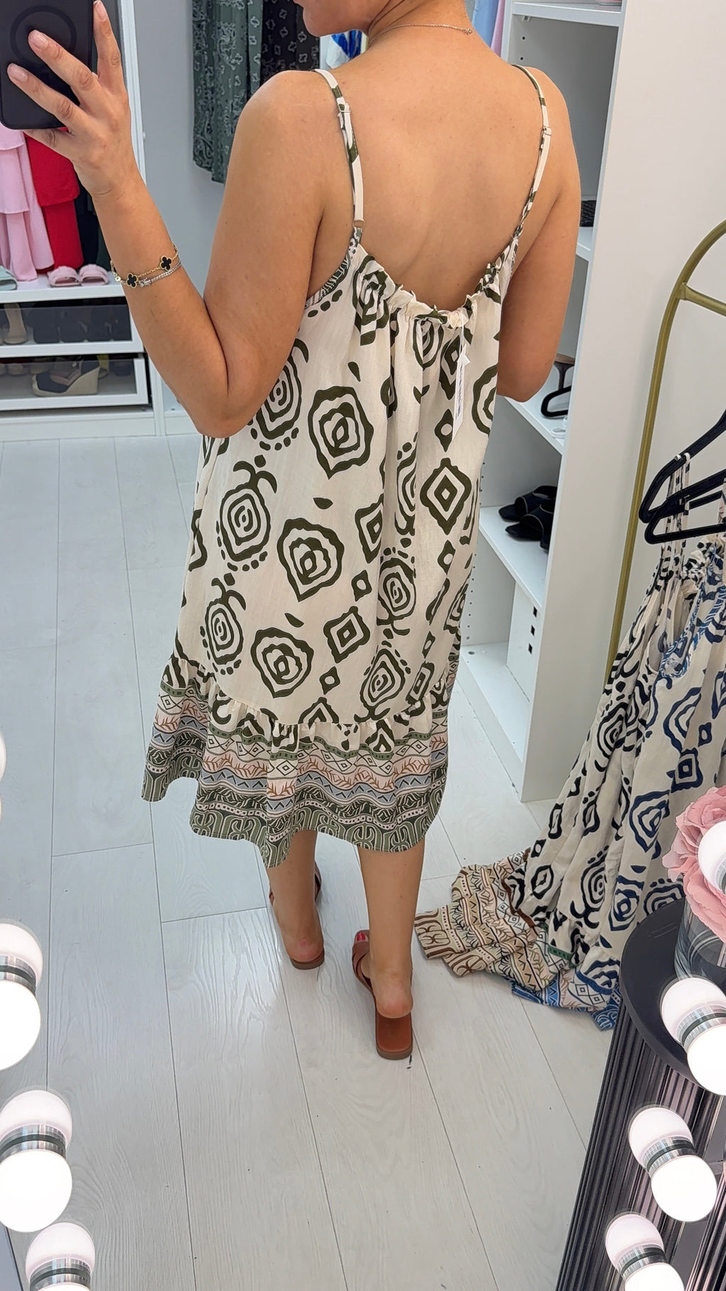 Minka Strappy Loose Fit Midi Dress