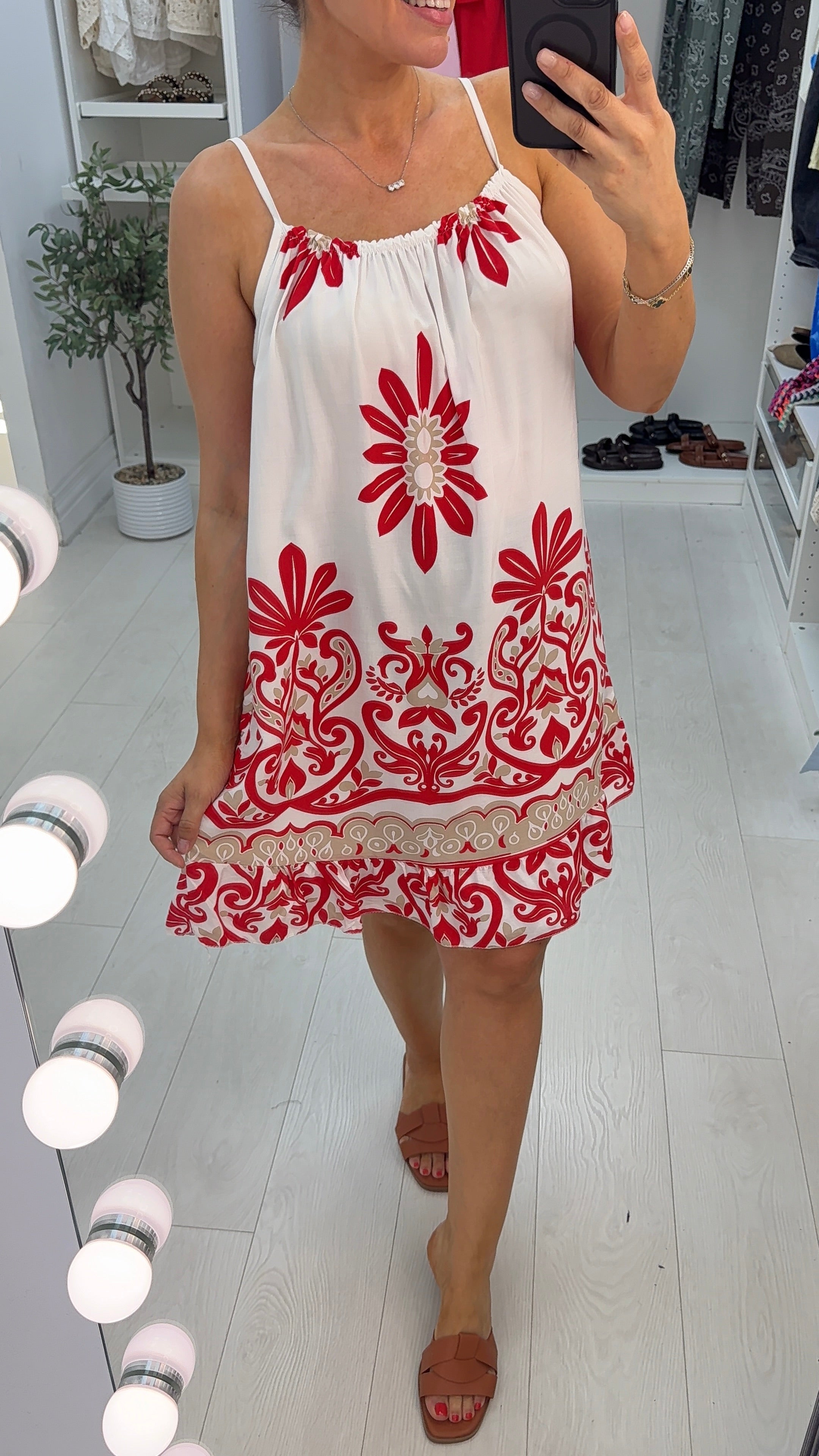Oriane Strappy Loose Fit Midi Dress