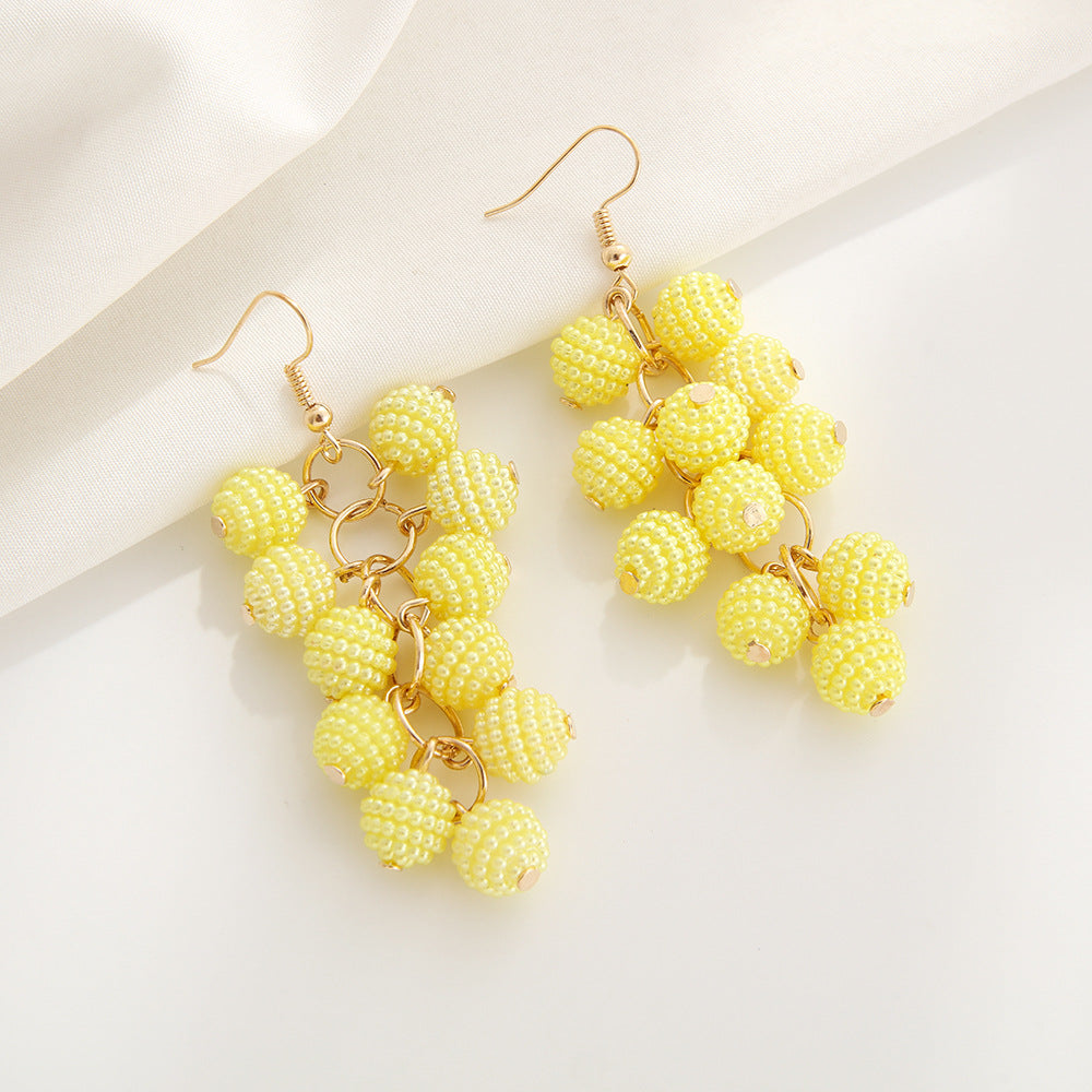 Bohemian Vintage Grape Earrings