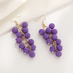 Bohemian Vintage Grape Earrings