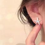 Starfish Sparkling Diamond Earrings