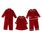 Luxury Velevt Christmas Family Pajamas Sets