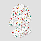Christmas Theme Print Family Matching PJs