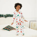 Christmas Theme Print Family Matching PJs
