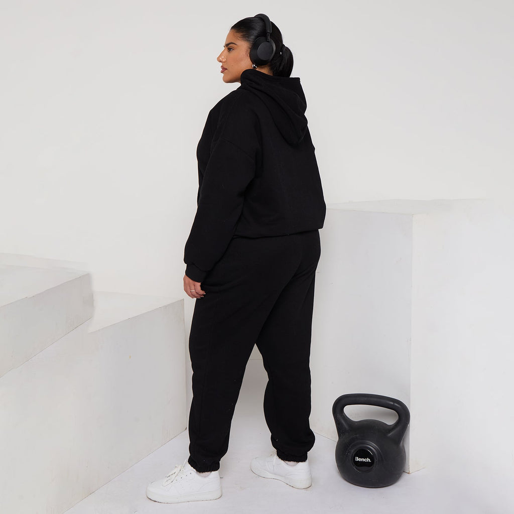 Plus Size Cozy Oversized Hoodie & Jogger Set Two-Piece Sweat Set