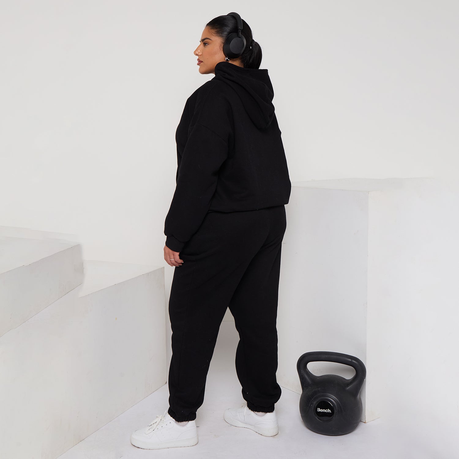 Plus Size Cozy Oversized Hoodie & Jogger Set Two-Piece Sweat Set
