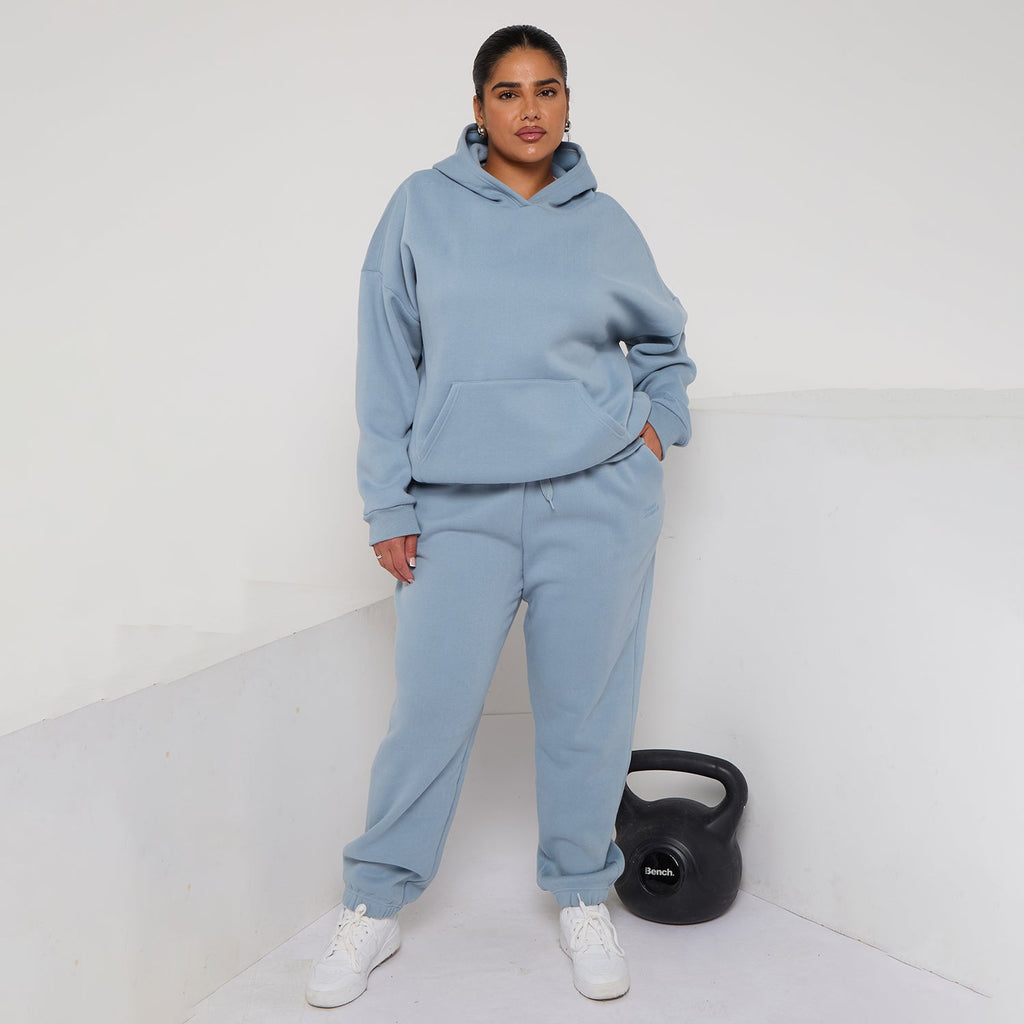 Plus Size Cozy Oversized Hoodie & Jogger Set Two-Piece Sweat Set