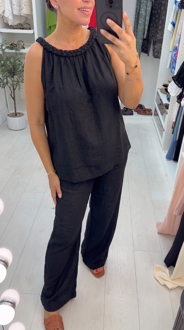 Candece Plain Loose Fit Co-Ord Set