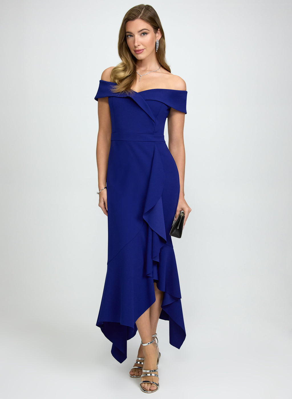 Off-The-Shoulder Ruffle Dress