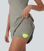 SoftlyZeroTM QuickDry 2-Piece Mini Tennis Active Dress with Pockets