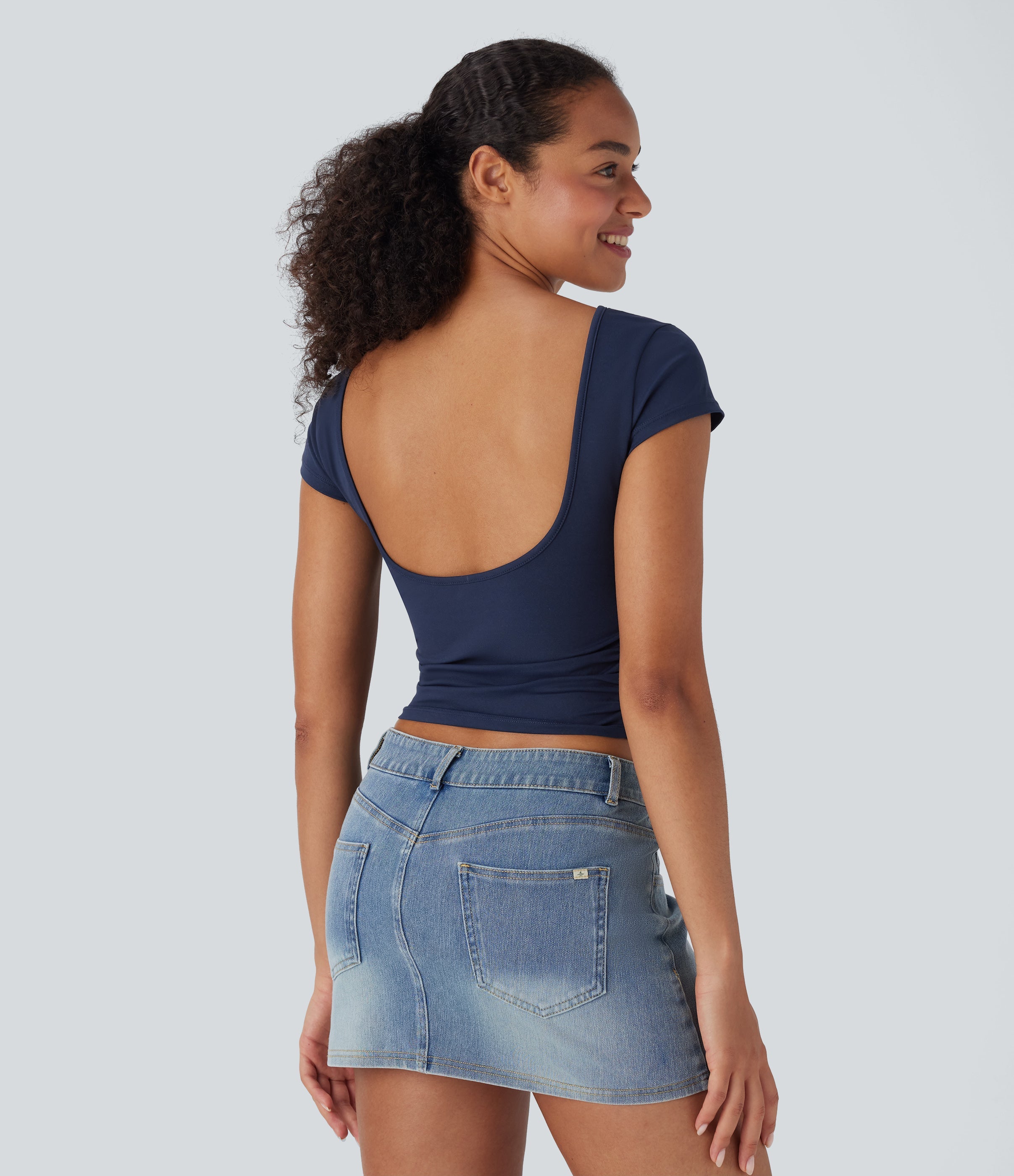 Ruched Skinny Top