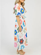 NEW🔥 Floral Print Tie Waist Dress- Tax Free