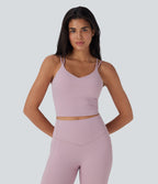 UltraSculptTM Cool Quick Dry Cropped Yoga Tank Top-UPF50+