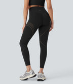 UltraSculptTM Cool Quick Dry High Waisted Tummy Control Ventilation Perforated Yoga Leggings-UPF 50+