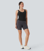 SoftlyZeroTM Plush Padded V Neck Running Tank Top-D/DD/DDD/F Cups
