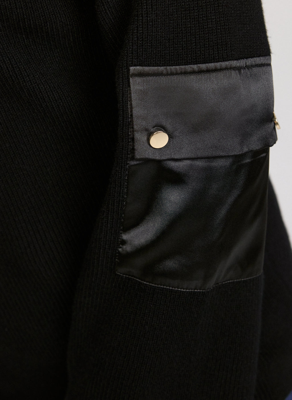 Buttoned Mock Neck Sweater