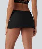 Mid Rise 2-in-1 Bikini Skirt Swimsuit