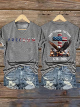 Women's  American 250th Print  T-Shirt