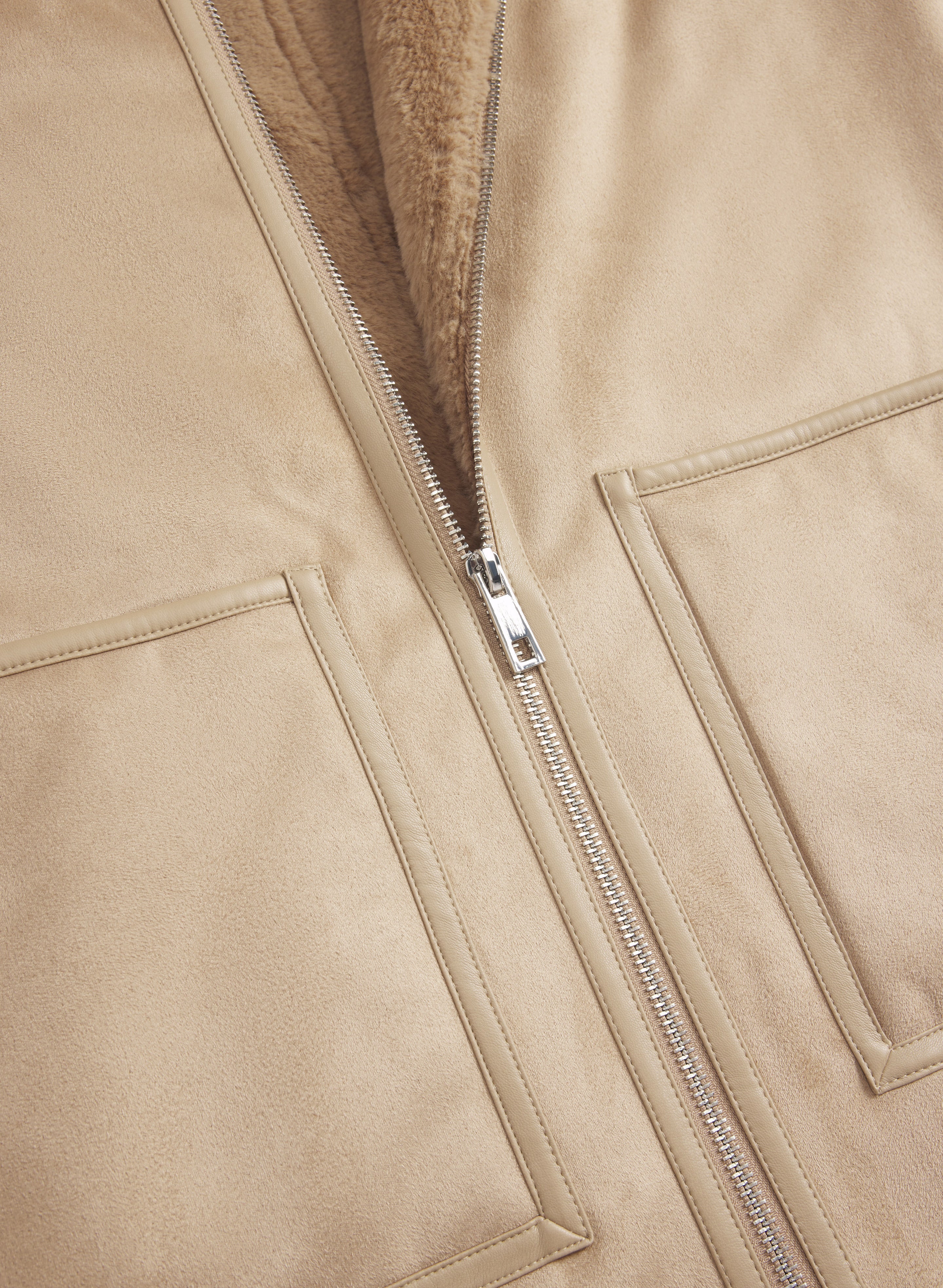Faux-Shearling Coat