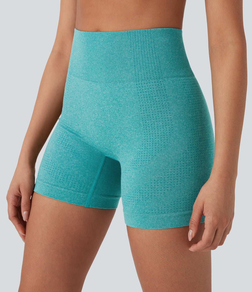 Seamless Flow High Waisted Yoga Biker Shorts 5''