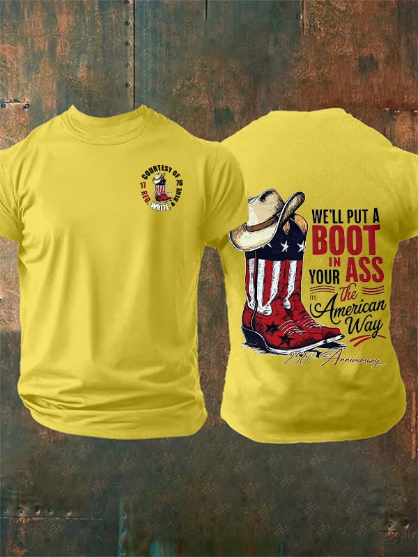 Men's WE'LL PUT A BOOT Print T-Shirt
