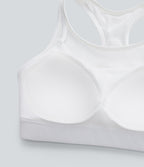 SpeedWaveTM Medium Support Racerback Contrast Mesh Quick Dry Training Sports Bra