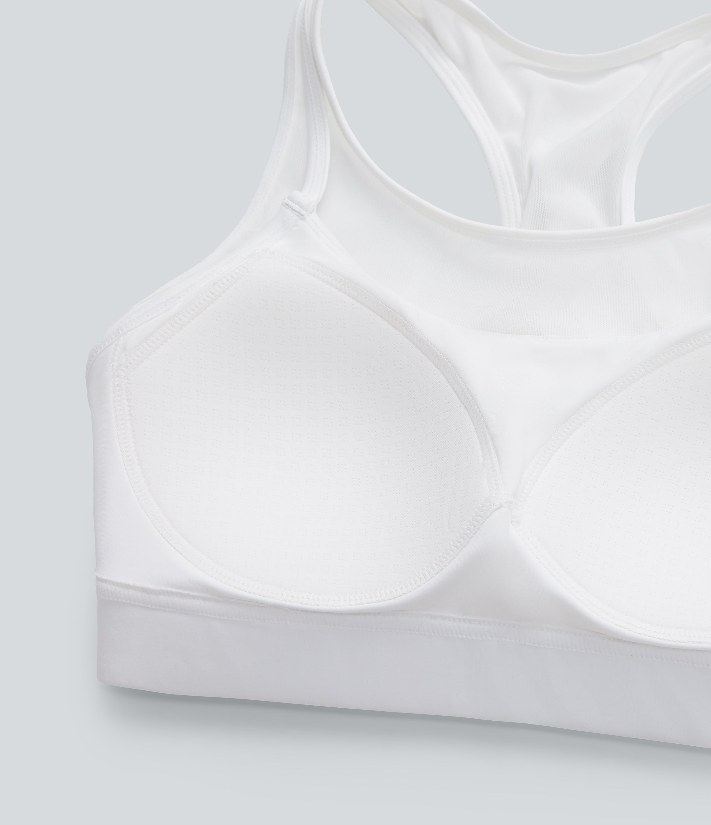 SpeedWaveTM Medium Support Racerback Contrast Mesh Quick Dry Training Sports Bra