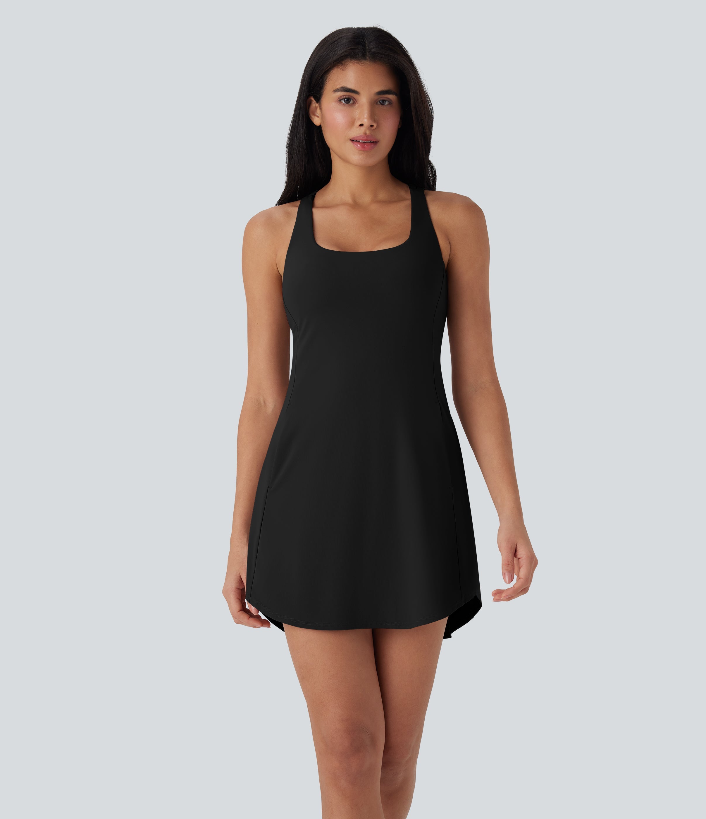 SoftlyZeroTM QuickDry 2-Piece Mini Tennis Active Dress with Pockets