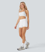 Ribbed Low Support Cut Out Yoga Sports Bra