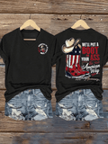 Women's  WE'LL PUT A BOOT Print T-Shirt