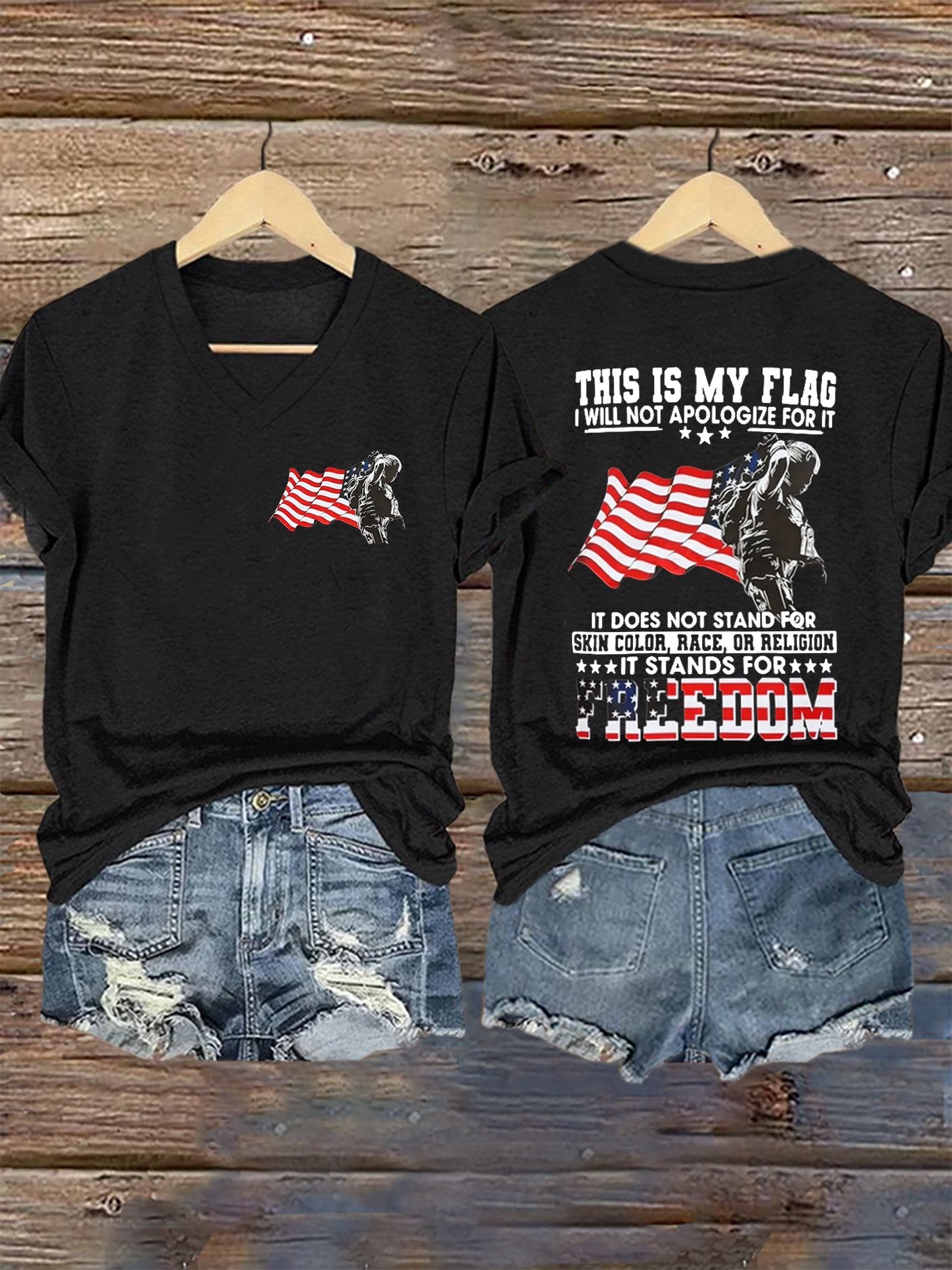 Women's America's 250th Anniversary Print Casual T-shirt