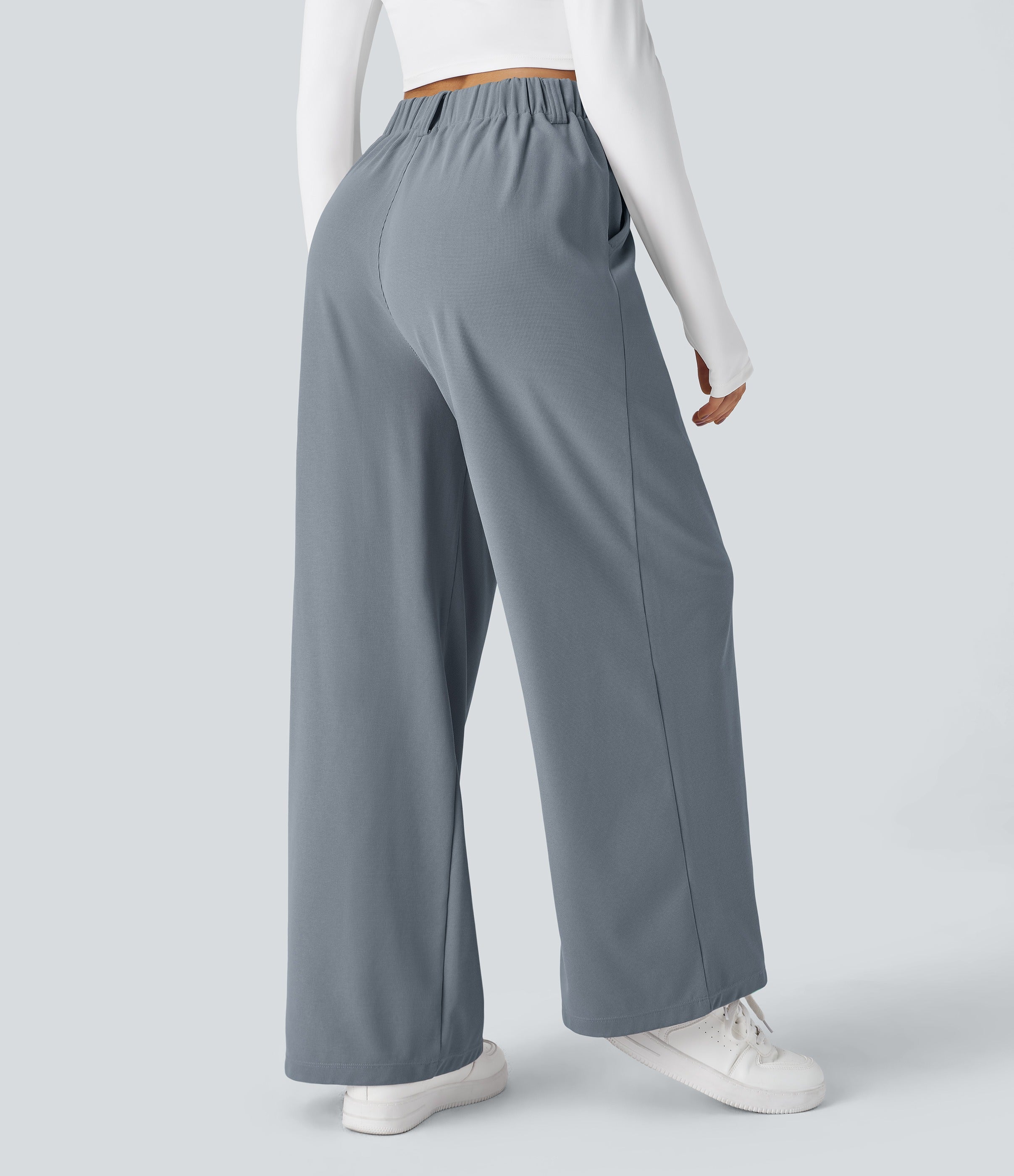 2026🔥 FlexTM High Waisted Pocket Straight Leg Work Pants