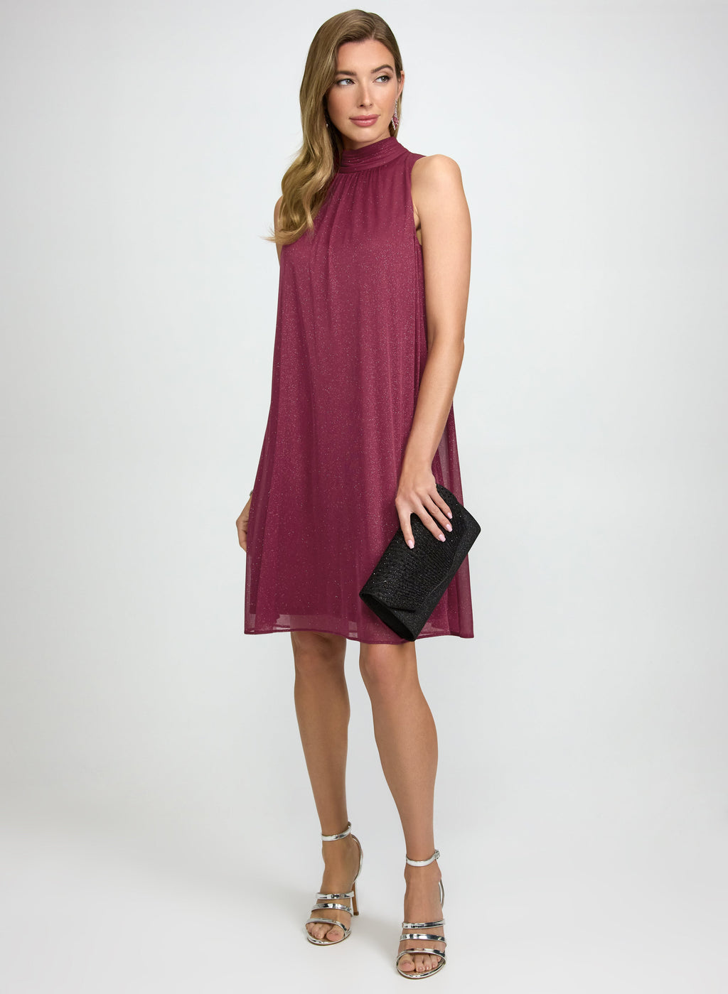 Glitter Halter Neck Dress