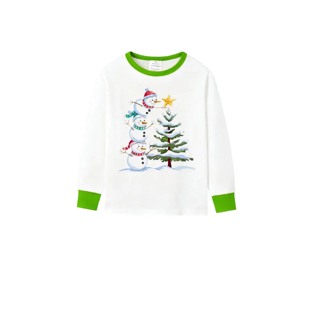 Holiday Family Christmas Pajamas Set With Funny Xmas Character Pattern Design