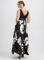 Floral Charmeuse Dress