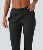 Mid Rise 2-in-1 Cool Touch Yoga Bootcut Pants