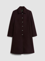 Button-Down Wool Blend Coat
