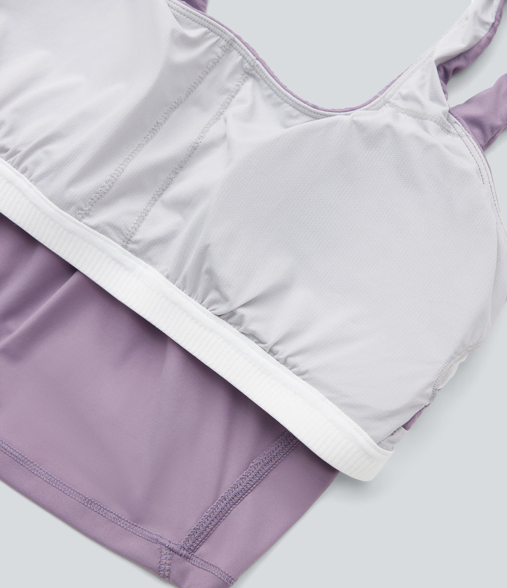 UltraSculptTM Cool Quick Dry Built-in Bra Yoga Tank Top-UPF 50+