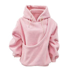 Flannel Pet Carrier Hoodie — Warm, Cozy & Convenient Kangaroo Pouch Sweatshirt for You and Your Pet