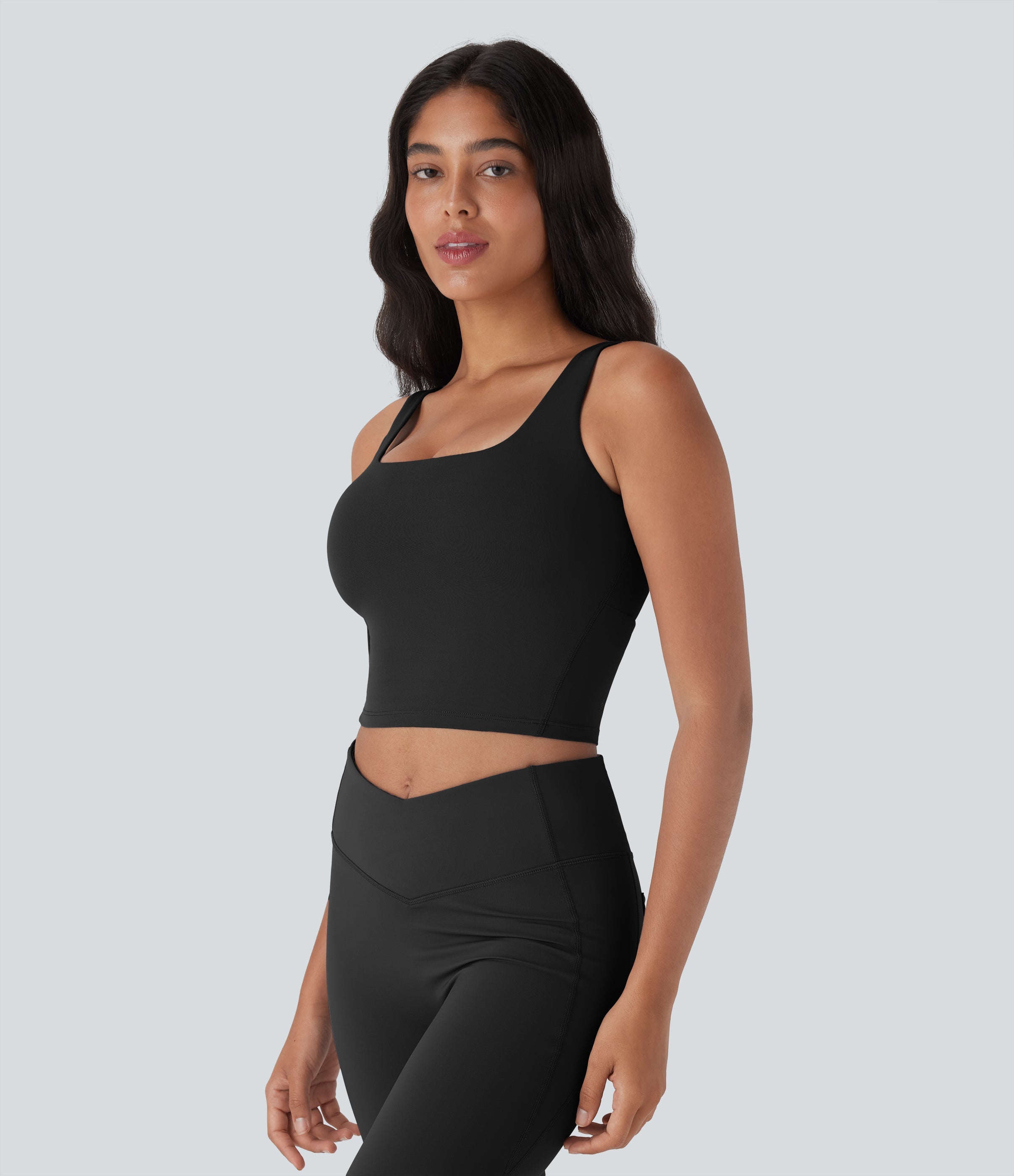 UltraSculptTM Cool Quick Dry Built-in Bra Yoga Tank Top-UPF 50+