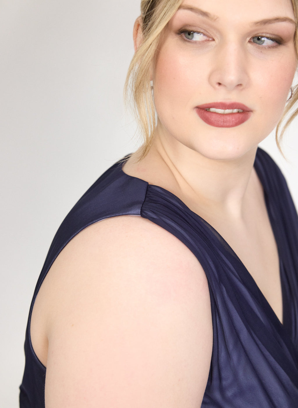 Mesh Fit and Flare Dress