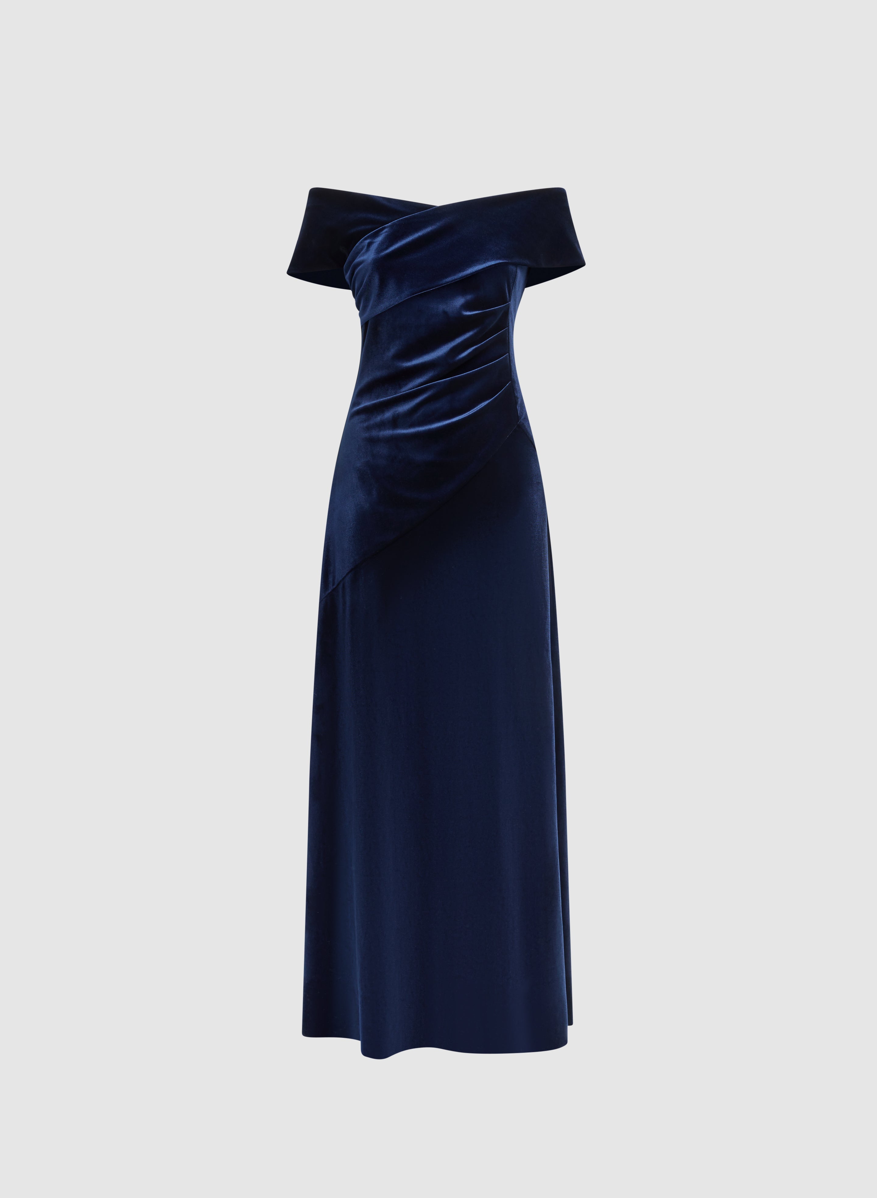 Off-The-Shoulder Velvet Dress