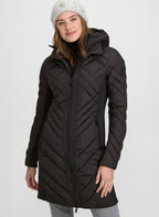 Bernardo - Quilted Scuba Detail Coat